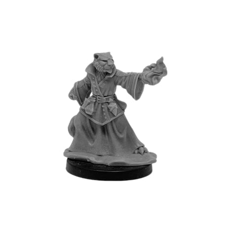 Catfolk Sorcerer - Next Level Miniatures: Dragon's Hoard Miniatures Vol. 2